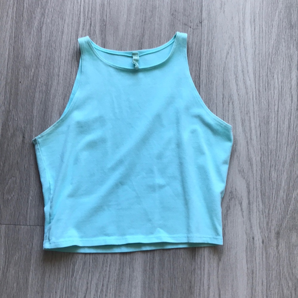 Aqua crop top